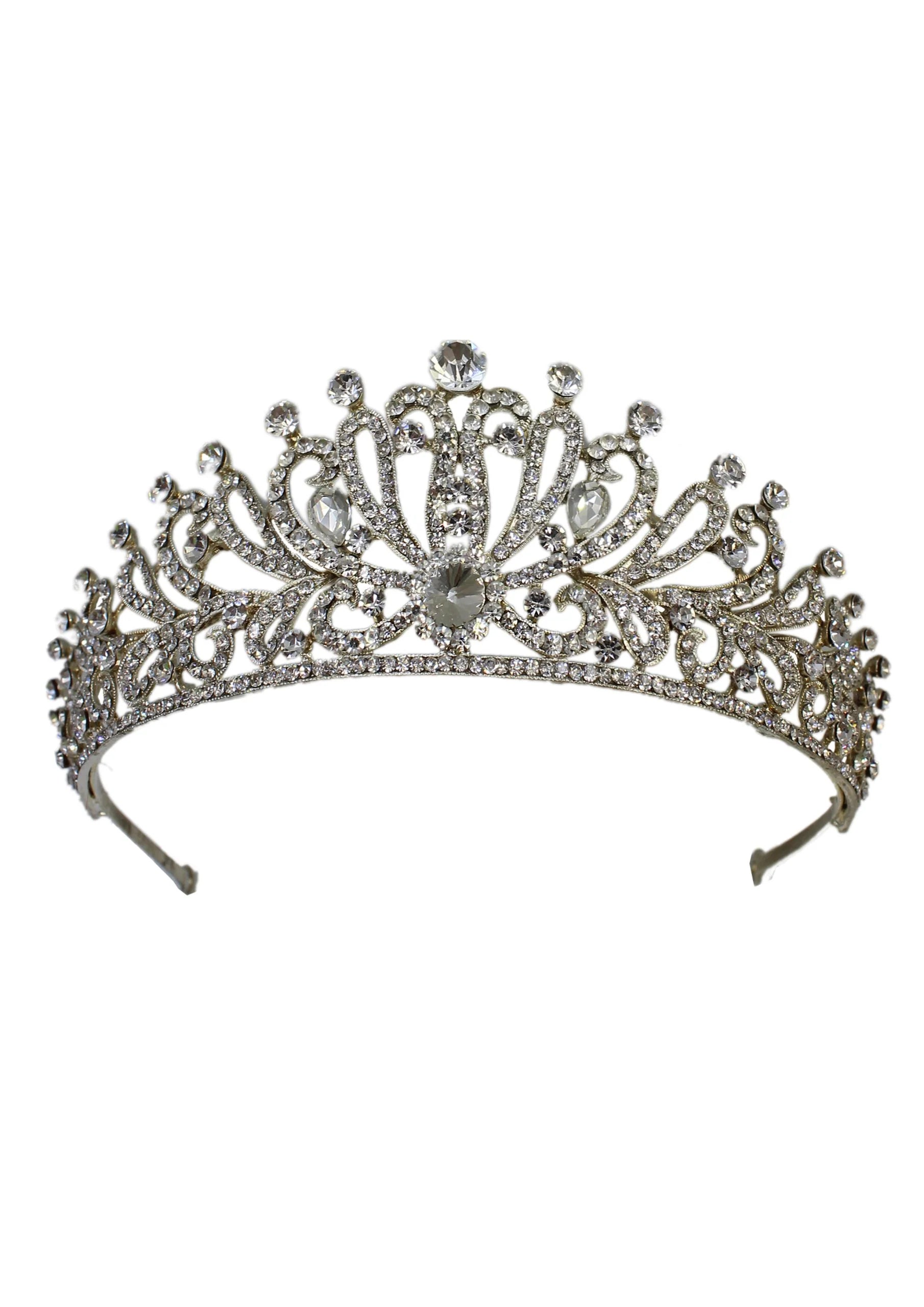 Bridal Crown With Zircon Stone Olivia