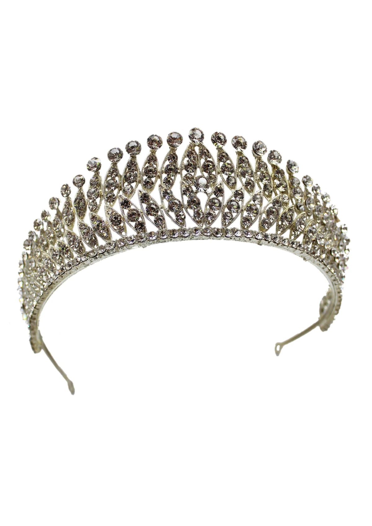 Bridal Crown With Zircon Stone Alisse